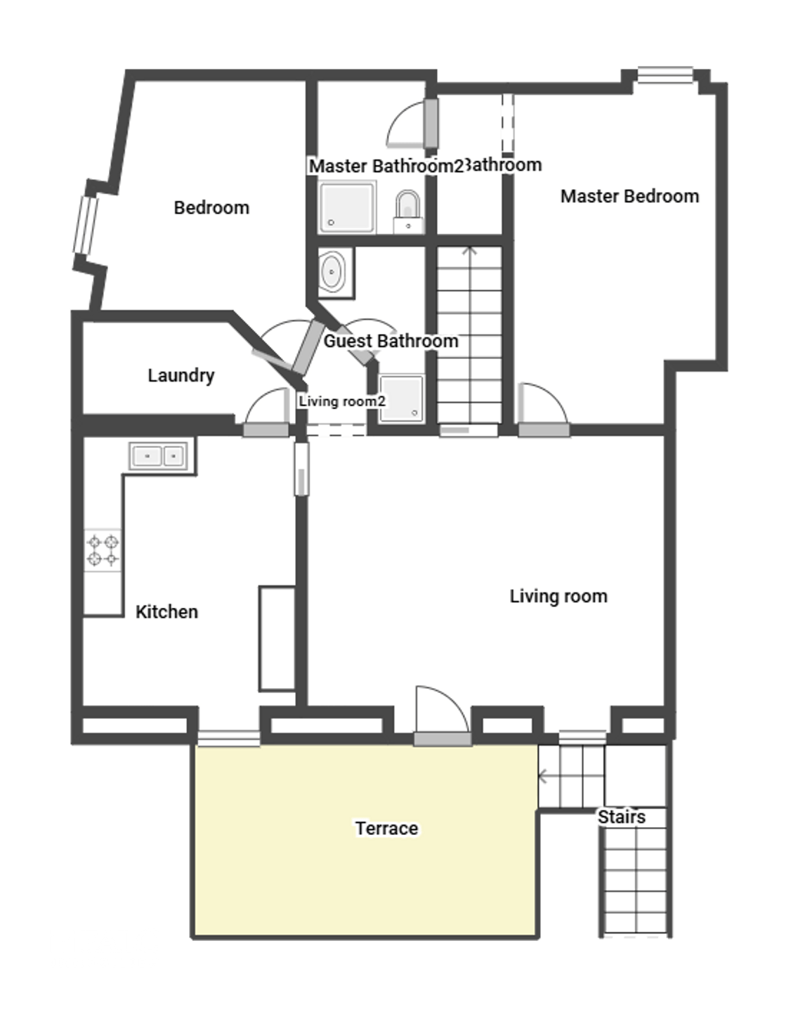 Grundriss 1. Stockwerk